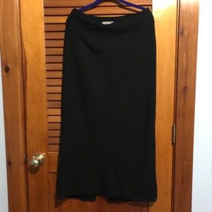 Valerie Long Black A line Skirt